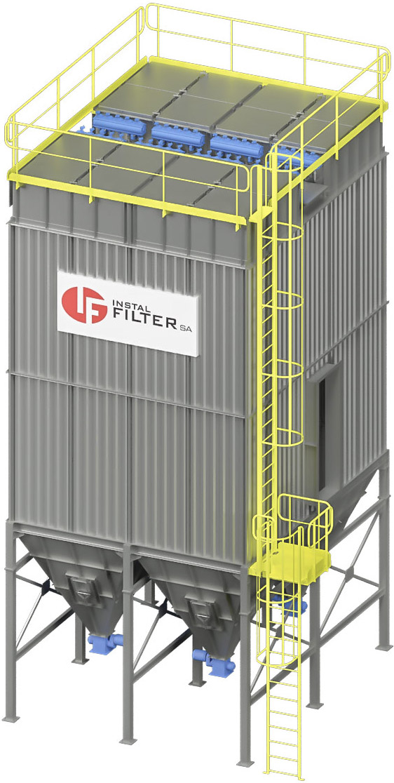 render - vertical bag filter